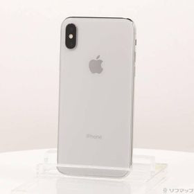〔中古〕Apple(アップル) iPhoneX 256GB シルバー NQC22J／A SIMフリー〔368-ud〕
