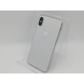 【中古】Apple au 【SIMロック解除済み】 iPhone X 256GB シルバー MQC22J/A【中野】保証期間１ヶ月【ランクC】
