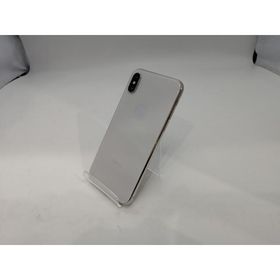 【中古】Apple au 【SIMロック解除済み】 iPhone X 256GB シルバー MQC22J/A【浜松駅前】保証期間１ヶ月【ランクC】