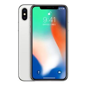 iPhoneX[64GB] SIMロック解除 docomo シルバー【安心保証】