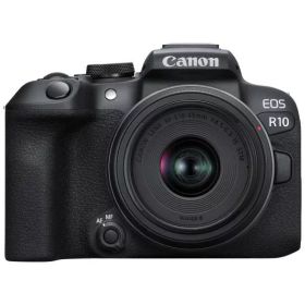 【中古】 Canon ミラーレス一眼カメラ EOS R10 レンズキット(RF-S18-45)ブラック/APS-C/EOSR10-1845ISSTMLK 当店保証30日間 人気 ミラーレス 一眼レフ 交換レンズ カメラ