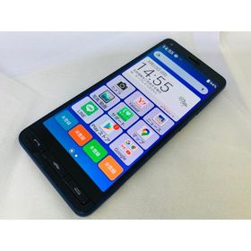 ★送料無料★美品★Ymobile★かんたんスマホ2 A001KC★ブルー★0080280010959★SYS★03/22