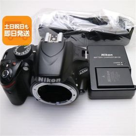超美品 Nikon D3200 ブラック ボディ 即日発送 デジ1 Nikon デジタルカメラ 本体 あすつく 土日祝発送OK