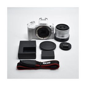 Canon ミラーレス一眼カメラ EOS R50 標準ズームレンズキット(RF-S18-45) ホワイト/APS-C/約376g EOSR50WH-1845ISSTMLK