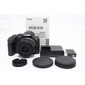 Canon ミラーレス一眼カメラ EOS R10 レンズキット(RF-S18-45)ブラック/APS-C/EOSR10-1845ISSTMLK