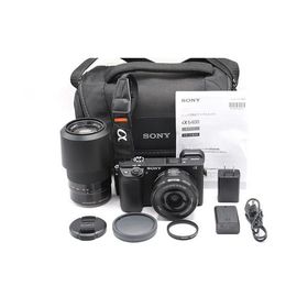 SONY(ソニー) APS-C ミラーレス一眼カメラ α6400 ダブルズームレンズキット(同梱レンズ:SELP1650+SEL55210) ブラック ILCE-6400Y B