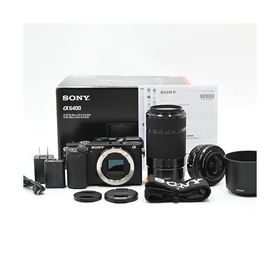 SONY(ソニー) APS-C ミラーレス一眼カメラ α6400 ダブルズームレンズキット(同梱レンズ:SELP1650+SEL55210) ブラック ILCE-6400Y B