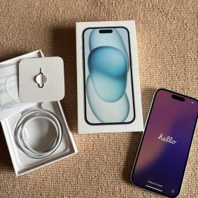 iPhone15 128GB ブルー simフリー バッテリー83%