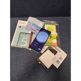 アクオス(AQUOS)のSHARP AQUOS wish5◆短期使用美品◆ワカバ◆SIMフリー128GB(スマートフォン本体)