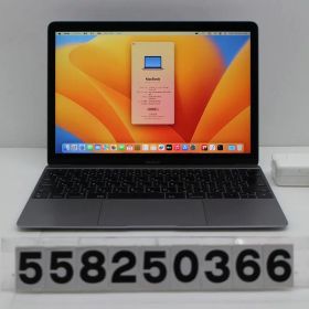Apple MacBook Retina 12in 2017 A1534 スペースグレイ A1534 Core m3 7Y32 1.2GHz/8GB/256GB(SSD)/12W/WQXGA(2304x1440)【中古】【20251226】