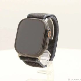 【中古】Apple(アップル) Apple Watch Ultra 2 GPS + Cellular 49mm ブラックチタニウムケース ブルー／ブラックトレイルループ 【377-ud】