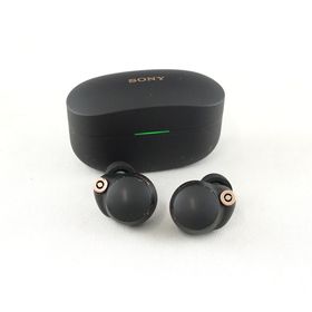ソニー(SONY)のSONY WF-1000XM4 完全ワイヤレスイヤホン USED品 ノイズキャンセリング 外音取り込 ハイレゾ マイク ブラック ソニー 完動品 V2349(ヘッドフォン/イヤフォン)