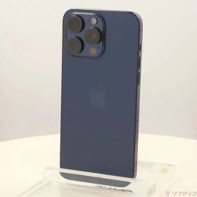 【中古】Apple(アップル) iPhone15 Pro Max 512GB ブルーチタニウム MU6X3J／A SIMフリー 【196-ud】