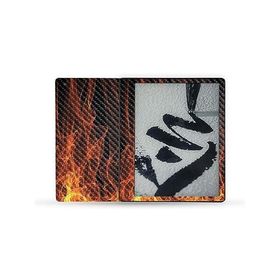 MightySkins Carbon Fiber Skin Compatible with Kindle Scribe (2022) Full Wrap - Charcoal Flames | Textured Carbon Fiber Finish | Easy to Ap_並行輸入