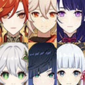 原神）Asia ★5×6マーヴィカ➕雷電將軍➕楓原万葉➕ナヒーダ➕夜蘭➕神...