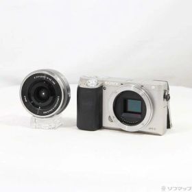【中古】SONY(ソニー) α6000 パワーズームレンズキット シルバー ILCE-6000L 【196-ud】