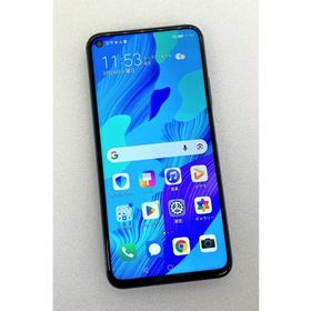 中古 HUAWEI nova 5T 128GB クラッシュグリーン YAL-L21 SIMフリー ※SIMトレイ欠品