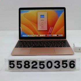 Apple MacBook Retina 12in 2017 A1534 ローズゴールド Core m3 7Y32 1.2GHz/8GB/256GB/WQXGA(2304x1440) 画面キズあり【中古】【20260123】
