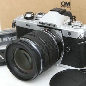 【中古】【極美品】OMシステム OM SYSTEM OM-3 12-45mm F4.0 PRO レンズキット（センサー清掃済） CA01-R4706-2S3 OMSYSTEM ミラーレス マイクロフォーサーズマウント 手ブレ補正 4K対応