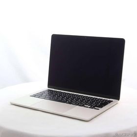 〔中古〕Apple(アップル) MacBook Air 13.6-inch Mid-2022 MLY13J／A Apple M2 8コアCPU_8コアGPU 8GB SSD256GB スターライト 〔15.3 Sequoia〕〔377-ud〕