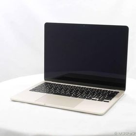 〔中古〕Apple(アップル) MacBook Air 13.6-inch Mid-2022 MLY13J／A Apple M2 8コアCPU_8コアGPU 8GB SSD256GB スターライト 〔15.3 Sequoia〕〔377-ud〕