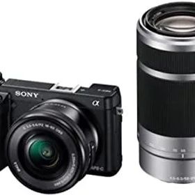 ソニー SONY ミラーレス一眼 α NEX-6 ダブルズームレンズキット E PZ 16-50mm F3.5-5.6 OSS + E 55-210mm F4.5-6.3 OSS付属 NEX-6Y/B