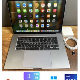 ［美品］Apple MacBook Pro 16inch 2019/Core i9 2.4GHz/メモリ32GB/SSD1TB/Windows11/Office 2024/Ri471