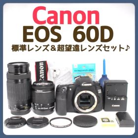 Canon EOS 60D✨Wレンズ✨デジタル一眼レフ✨エモ写真✨自撮りOK✨