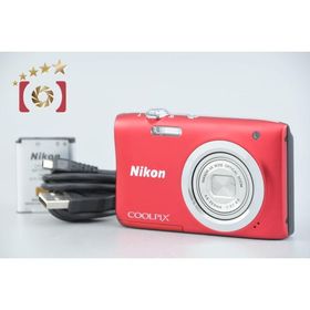【中古】Nikon ニコン COOLPIX A100 レッド コンパクトデジタルカメラ