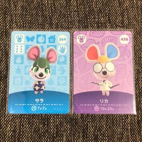 ニンテンドウ(任天堂)の新品 amiiboカード サラ&リカ ネズミ アミーボカード あつ森(その他)
