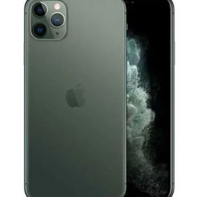 【中古B】Apple iPhone 11Pro Max au版 64GB Midnight Green 70%以上