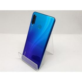 【中古】Huawei 国内版 【SIMフリー】 P30 lite ピーコックブルー MAR-LX2J【宇田川】保証期間１ヶ月【ランクC】