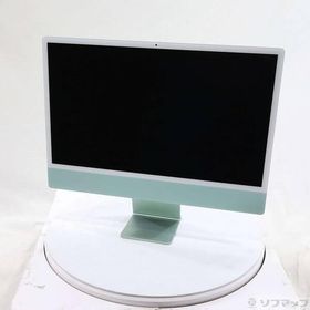 〔中古〕Apple(アップル) iMac 24-inch Mid-2021 MJV83J／A Apple M1 8コアCPU_7コアGPU 8GB SSD256GB グリーン 〔14.8 Sonoma〕〔377-ud〕