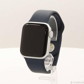 〔中古〕Apple(アップル) Apple Watch SE 第2世代 GPS 40mm シルバーアルミニウムケース ストームブルースポーツバンド〔377-ud〕