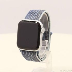 〔中古〕Apple(アップル) Apple Watch SE 第2世代 GPS 40mm シルバーアルミニウムケース ストームブルースポーツループ〔377-ud〕