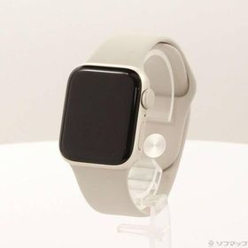 〔中古〕Apple(アップル) Apple Watch SE 第2世代 GPS 40mm スターライトアルミニウムケース スターライトスポーツバンド〔377-ud〕