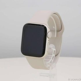 〔中古〕Apple(アップル) Apple Watch SE 第2世代 GPS 40mm スターライトアルミニウムケース スターライトスポーツバンド〔377-ud〕