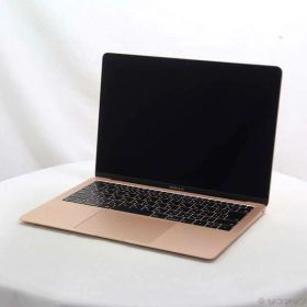 【中古】Apple(アップル) MacBook Air 13.3-inch Mid-2019 MVFM2J／A Core_i5 1.6GHz 8GB SSD128GB ゴールド 〔10.15 Catalina〕 【262-ud】