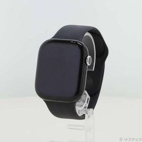 〔中古〕Apple(アップル) Apple Watch Series 10 GPS 46mm ジェットブラックアルミニウムケース ブラックスポーツバンド〔352-ud〕