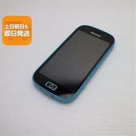 良品中古 F-03K らくらくスマートフォン me ブルー スマホ 即日発送 白ロム 中古 DoCoMo 富士通 あすつく 土日祝発送OK