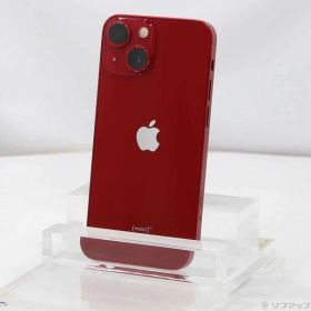 【中古】Apple(アップル) iPhone13 mini 128GB プロダクトレッド MLJG3J／A SIMフリー 【262-ud】