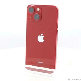【中古】Apple(アップル) iPhone13 mini 128GB プロダクトレッド MLJG3J／A SIMフリー 【251-ud】