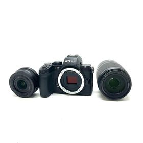 ニコン(Nikon)の【全額返金保証】【最速発送】Nikon デジタル一眼 Z50II ダブルズームキット ブラック 美品 動作確認済(ミラーレス一眼)
