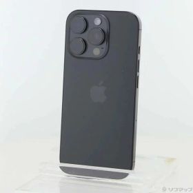 【中古】Apple(アップル) iPhone16 Pro 128GB ブラックチタニウム MYMV3J／A SIMフリー 【377-ud】