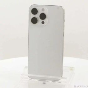 【中古】Apple(アップル) iPhone15 Pro Max 256GB ホワイトチタニウム MU6Q3J／A SIMフリー 【377-ud】