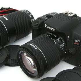 【中古】【良品】キヤノン EOS Kiss X7i ダブルズームキット（センサー清掃済） CA01-R3968-3V1C Canon EFマウント APS-C 標準ズーム 望遠ズーム 手ブレ補正 レンズ付き セット 中古
