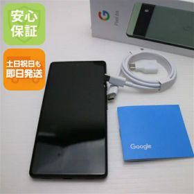 【中古】安心保証 美品 SIMフリー Google Pixel 6a セージ スマホ 白ロム 中古土日祝発送OK