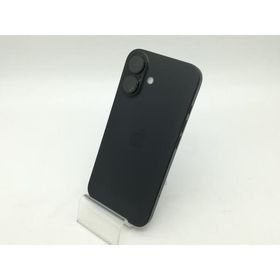 【中古】Apple 国内版 【SIMフリー】 iPhone 16 128GB ブラック MYDQ3J/A【OSU301】保証期間１ヶ月【ランクB】