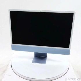 【中古】Apple(アップル) iMac 24-inch Mid-2021 MGPL3J／A Apple M1 8コアCPU_8コアGPU 8GB SSD512GB ブルー 〔15.7 Sequoia〕 【258-ud】