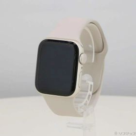 【中古】Apple(アップル) Apple Watch SE 第2世代 GPS 40mm スターライトアルミニウムケース スターライトスポーツバンド 【377-ud】
